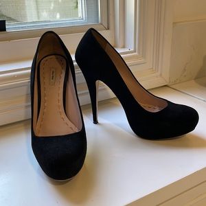 Miu Miu platform pumps 38 suede